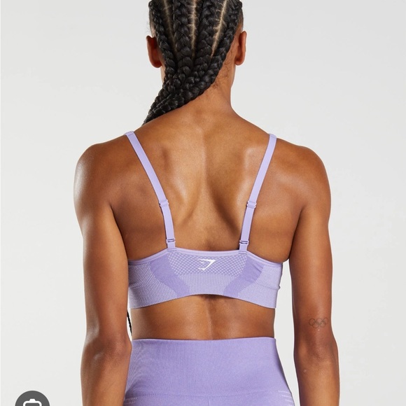 Gymshark Vital Seamless V Neck Sports Bra - Picture 2 of 7